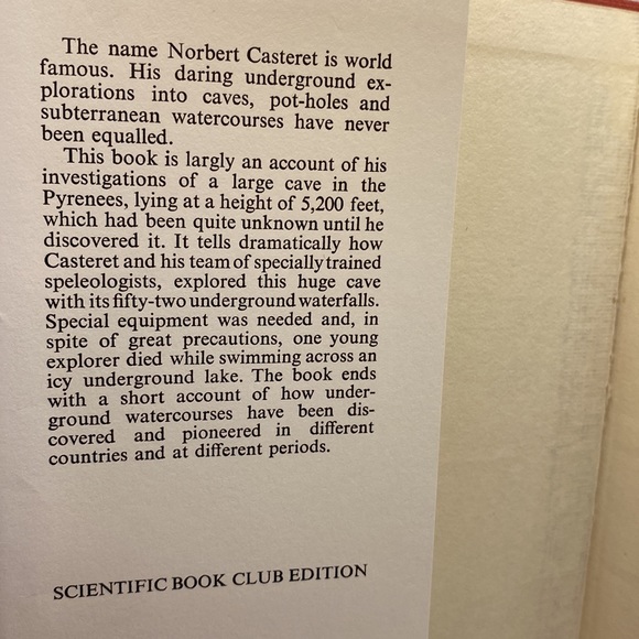 More Years Under The Earth by Norbert Casteret 1st Edition Hardcover DJ - Picture 4 of 16